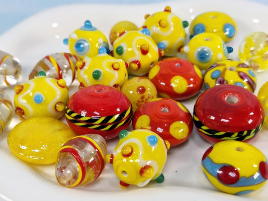 1/4 LB Learise Exclusive "Goodbye Yellow Brick Road" Fancy Glass Beads